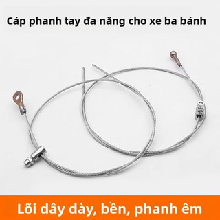 Xe ba bánh điện Cáp phanh tay Đầu tròn Đầu phẳng Đậu xe Cáp phanh thép Handbrake Kéo cáp Phụ kiện sửa đổi