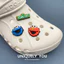 chữ gắn dép crocs chảm dép crocs chamr gắn dép cross Crocs Lỗ Giày Hoa Hoạt Hình Dễ Thương Phong Cách Mới Khóa Giày Zhibixing Chính Hãng Carlo Chi Trang Trí Phụ Kiện Sesame Street