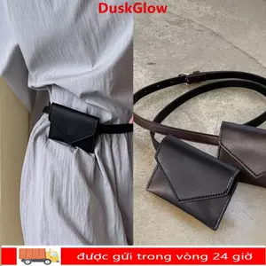 Túi thắt lưng DUSKGLOW, Túi xách Mini Ví thắt lưng da, Túi đeo chéo có thể điều chỉnh thanh lịch dành cho nữ