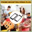 2 Chiếc Flat Humbucker Pickup Gắn Vòng Khung ABS Cho Đàn Guitar Điện