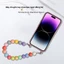 Ốp lưng iphone Rainbow chống mất dây buộc điện thoại di động 16promax bát cầm tay 15plus thích hợp cho Apple 14 dây chuyền vỏ điện thoại di động dây buộc
