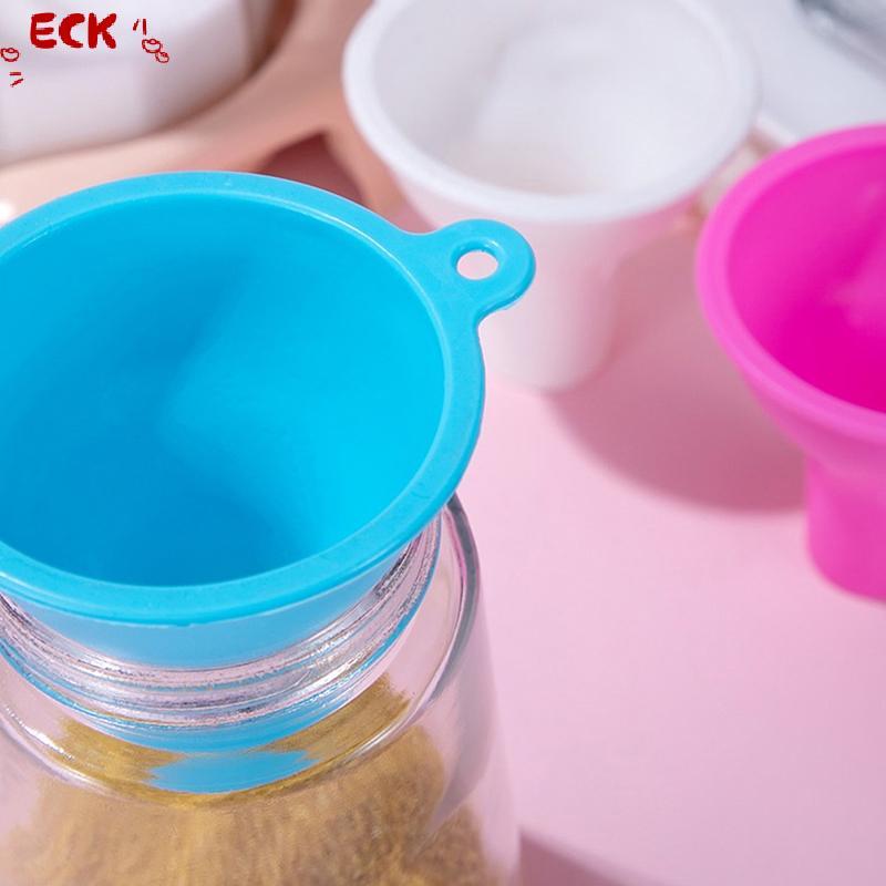 ECK 8CM Silicone Wide Mouth Phễu Sữa Powde Bean Phễu cỡ lớn Đa chức năng Rò rỉ dầu Phụ kiện nhà bếp HOT