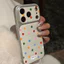 Ốp lưng iPhone Họa tiết da Mạ màu Họa tiết chấm bi iPhone 17 16 15 14 13 12 11 Pro Max Plus Max