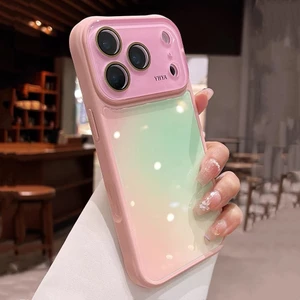 Ốp Điện Thoại Kính Halation Gradient Cho iPhone 17 Pro Max 16 15 14 13 Vỏ Bảo Vệ Bốn Góc Chống Sốc