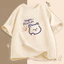 （Giao hàng 24h）Angela Áo Thun Unisex Mèo HAPPY PLANET Form Rộng Nam Nữ by JOLI Phong Cách Ulzzang