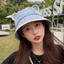 PYCOU Nữ Mũ Xô, Tai Mèo Cotton Rộng Vành Mũ, Y2K Mùa Xuân Mùa Hè Hoạt Hình Đi Biển Du Lịch Mũ Tấm Che Nắng Mũ Panama