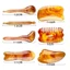 FAVORITEGOODS 1 / 7 Cái Gua Sha Board, Dụng cụ cạo râu bằng nhựa GuaSha Scraping Tool, Dụng cụ Massage mặt chống lão hóa thư giãn dành cho nữ