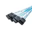 Cáp Nhíp SAS SATA Mini-SAS SFF-8087 Đến 4 Cáp SATA Mini SAS 4i SFF8087 36P Đến 4 Cáp SATA 7P 12Gbps Dữ Liệu Ổ Cứng 1 / 0.5M VN