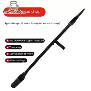 Nhíp Cần Câu Túi Bảo Quản Co Giãn Đầu Có Thể Điều Chỉnh Cần Câu Dây Đeo Vai Di Động Cần Câu Thắt Lưng Phụ Kiện Câu Cá VN
