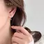 PNPIA- 1 Cặp Bông Tai Nơ Kim Loại Thời Trang Dành Cho Nữ Cô Gái Thanh Lịch Tinh Tế Đa Năng Tinh Tế Tinh Tế Tinh Tế Cao Cấp Nơ Bông Tai Trang Sức Quà Tặng