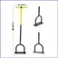 Máy sục khí cỏ cho cỏ Hướng dẫn sử dụng Spike mở rộng cỏ với công cụ làm sạch đất có tay chữ T cho sân vườn ngoài trời mueadsyvn
