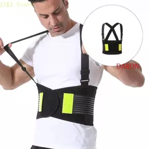 Đai hỗ trợ lưng DARON, Dây đeo vai có thể điều chỉnh Đai ổn định eo tiện dụng, Dụng cụ bảo vệ cột sống Hỗ trợ cột sống phản quang thoáng khí Đai bảng điều khiển an toàn Môi trường làm việc