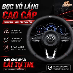 bọc vô lăng ô tô da nappa cao cấp chống trượt thoáng khí ôm khít kín mềm mịn phù hợp các dòng xe