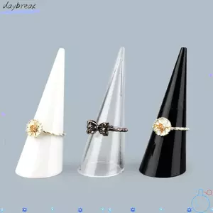 Giá trưng bày vòng rỗng DAYBREAK, Giá đỡ nhẫn hình nón di động bằng Acrylic, Nhẫn lưu trữ trang sức Trưng bày đạo cụ Giá đỡ nhẫn