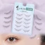 5 Đôi Lông Mi Giả Nhọn Tự Nhiên C Curl Sợi Tổng Hợp Nhẹ Để Trang Điểm Mắt