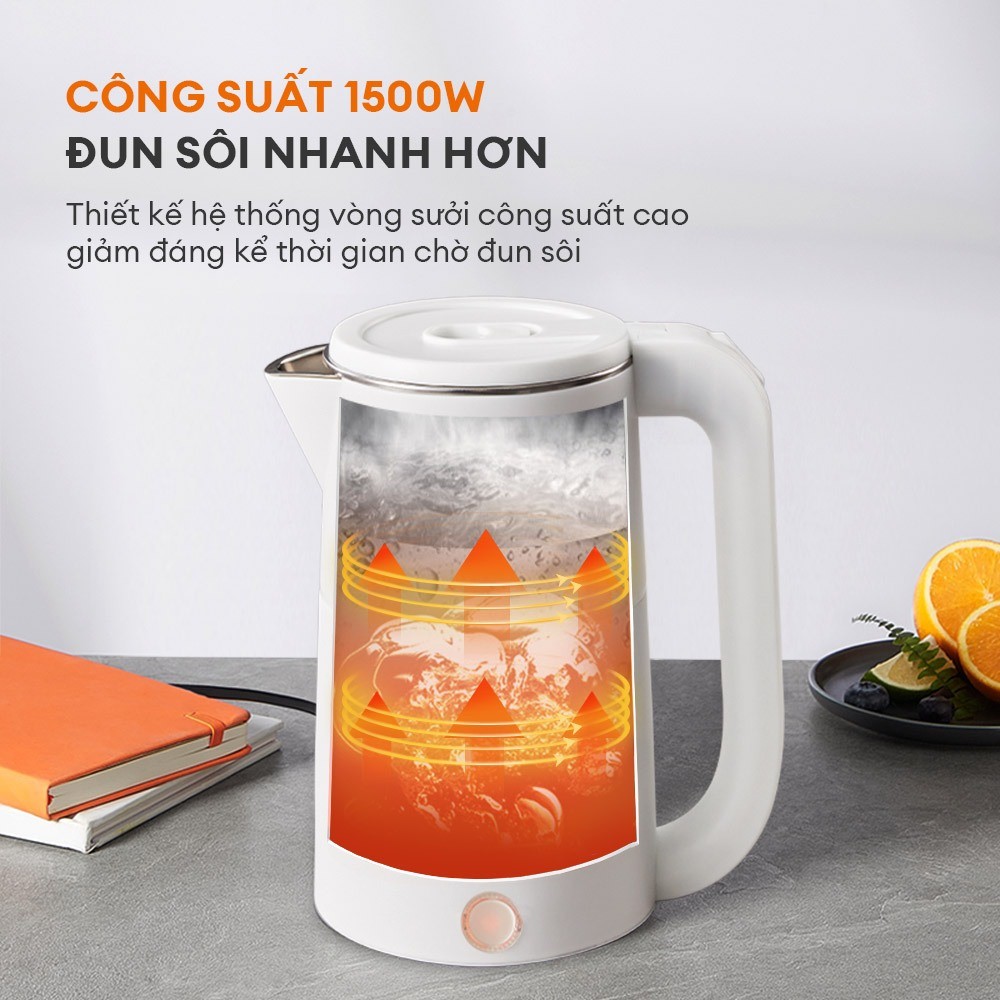Ấm Đun Siêu Tốc Gaabor EK20M-WH02A 2L - Hàng Chính Hãng
