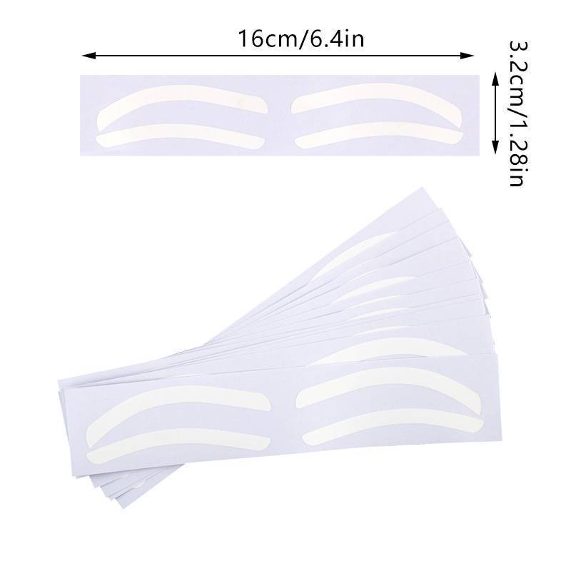 E-WOITD 10 Cặp Thiết Kế Lông Mày Dùng Một Lần Stencil Lông Mày Tint Airbrush Phụ Kiện Stencil Cho Lông Mày Định Hình E-WOITD