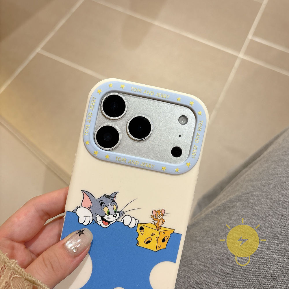 Phone Case For iPhone 17 Pro Max 16 15 Silicone Cat Cheese Soft Aesthetic Korean Cute
