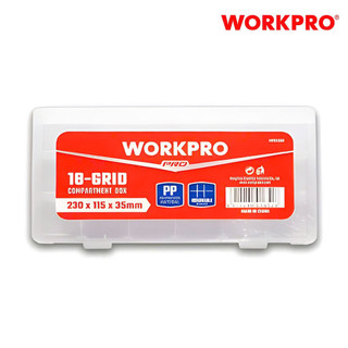 Hộp nhựa đựng linh kiện 230x115x35mm (18 ngăn) WORKPRO WP283006