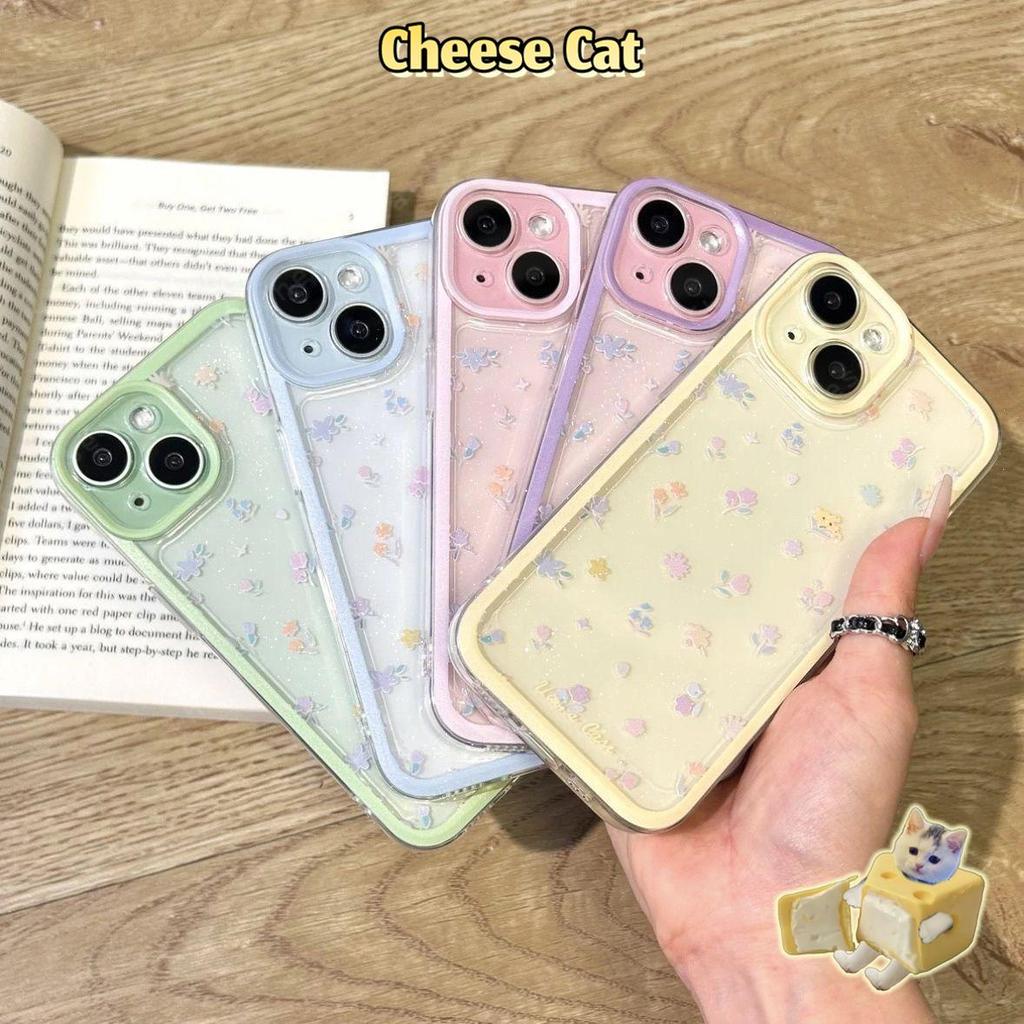 hoa màu vàng Ốp điện thoại hoa nhiều màu sắc cho iPhone 15 14 13 12 11 16 17 Pro Max 17 Air 16E Xs Max XR X 6 7 8 Plus