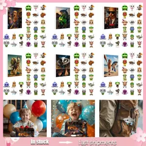 YOI Premium Charm Acrylic Brainrot Hình Di Động Trang Trí Bàn Làm Việc Bộ Hộp Mù