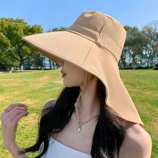 Mũ mùa hè nữ Trùm Đầu Toàn Diện  - Mũ Nón Ngư Dân Chống Nắng Chống Tia UV, Mũ Vành Lớn có thể gập gọn