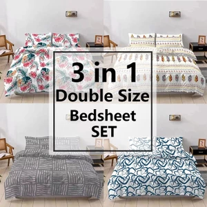 Bộ Drap giường 3 in1 cỡ đôi Chất lượng cao cấp 120cmX190cm + 20cm
