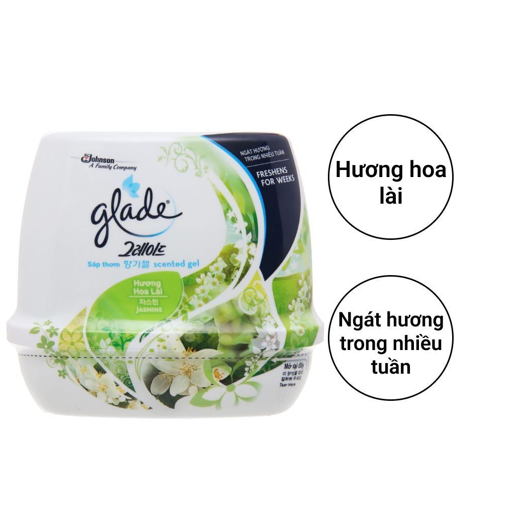 Combo 2 hộp Sáp thơm Glade Hương hoa lài 180g