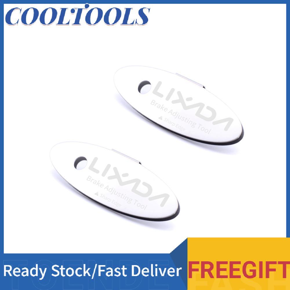 coo AMONIDA Bộ đệm phanh đĩa Bộ công cụ căn chỉnh cánh quạt bền cho xe đạp leo núi Tấm đệm bằng thép không gỉ Điều chỉnh chính xác Phù hợp với nhiều loại xe đạp khác nhau (2 CÁI)