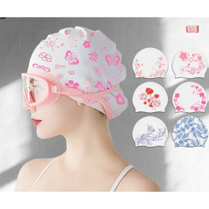 Mũ Bơi Người Lớn Kích Thước Lớn Bảo Vệ Tai Thoải Mái Phù Hợp Với Thiết Kế Cho Tóc Dài Bơi Sử Dụng