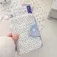 OLVIDO 1 Hộp đựng hộ chiếu, Ví đựng thẻ di động Star Polka Dot, Ví đựng tiền xu bằng vải đa chức năng dành cho nữ