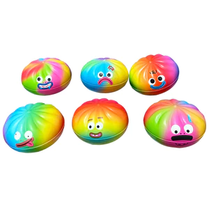 < Pluscloth > 12 Đồ chơi bóp bánh bao hoạt hình Bun hấp tăng chậm Giảm căng thẳng Tập thể dục tay Thư giãn Squishy cho trẻ em Người lớn Quà tặng Fidget vui nhộn Đồ chơi bánh bao giảm căng thẳng