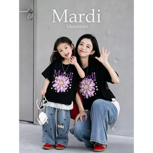 XS-3XL Áo Sơ Mi Chất Lượng Cao Cấp Hoa Cúc in Nhiều Màu Sắc 100% Cotton Cao Cấp Unisex Cổ Tròn