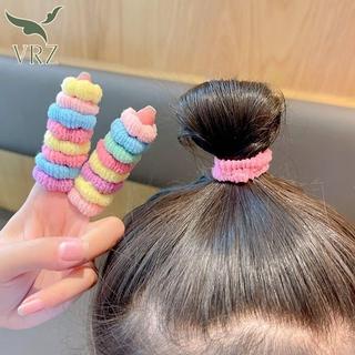 VRZ 100 dây buộc tóc nylon cao su co giãn nhiều màu cho bé gái, phụ kiện tóc trẻ em HOT