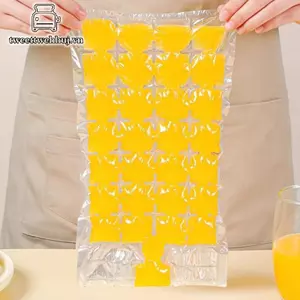 Nhíp 10 / 50 Chiếc Túi Đá Dùng Một Lần Lưới Đá Khuôn Thanh Tự Niêm Phong Khay Đá Túi Đựng Đá Viên Hộp Ăn Được Frozen Ice Cube VN