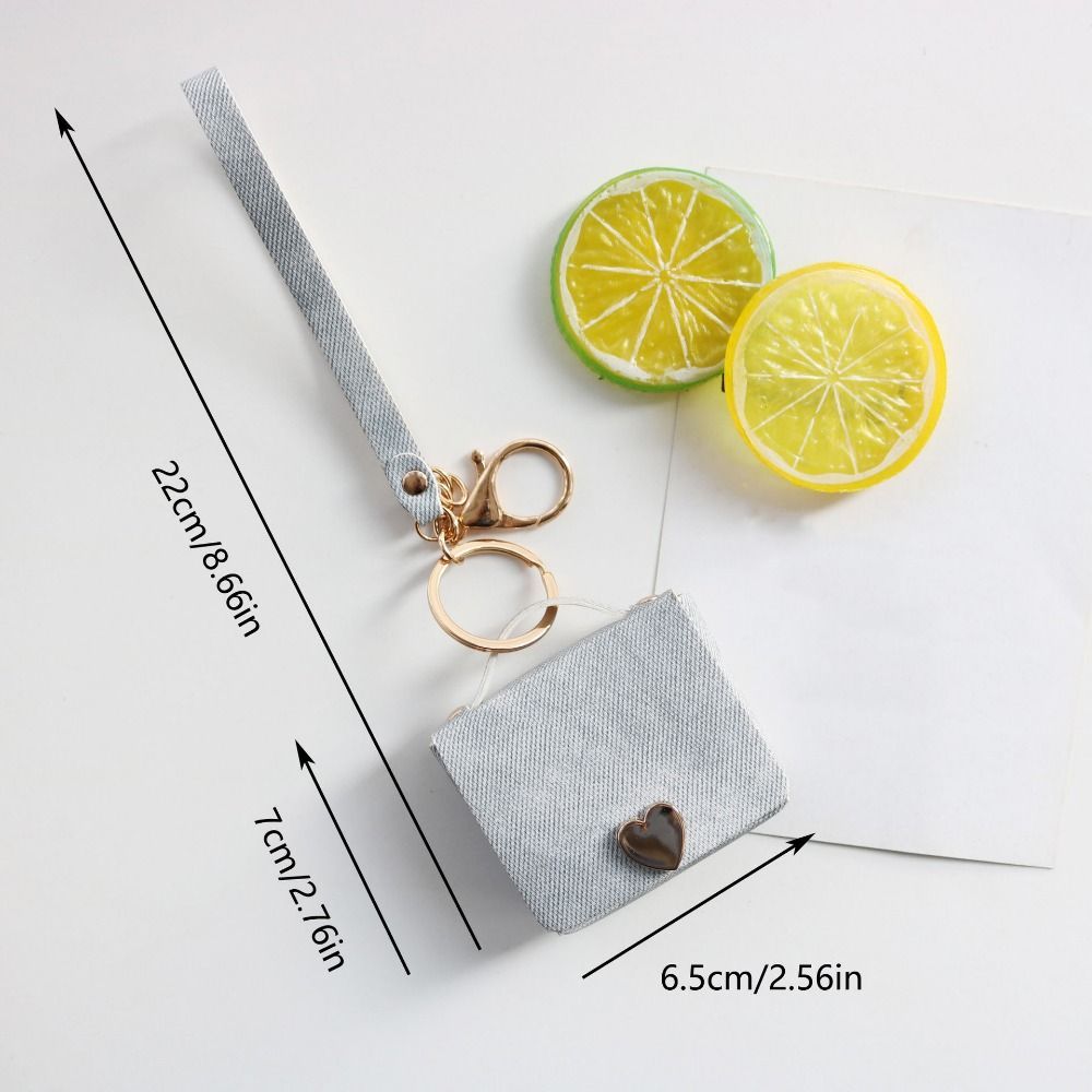 Túi đựng chìa khóa SENRTY, Ví đựng tiền xu Mini Ins, Mặt dây ba lô Trái tim bằng da PU Hộp đựng tai nghe sáng tạo Hộp đựng môi