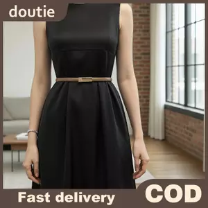 Doutie Hàn Quốc Thắt Lưng Mỏng Cho Nữ Dây Đeo Thời Trang Kim Loại Bule Thích Hợp Cho Văn Phòng Trang Phục Thường Ngày VN