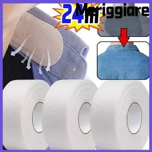 Miếng lót mồ hôi cổ áo MERIGGIARE, 8 / 80M Cổ tự dính Chống bẩn, Băng cố định vòng bít dùng một lần thoáng khí di động cho áo sơ mi Áo lót mũ cổ áo