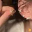 1 Cặp Shinning Zircon Lớn / Nhỏ Bướm Kẹp Tai Bông Tai Pha Lê Không Xuyên Vòng Đeo Tai Nữ Giả Xuyên Tai Quấn Mới