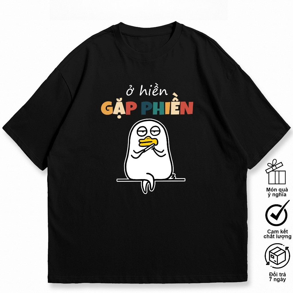 （Giao hàng 24h）Angela Áo Thun Nam Nữ Ở Hiền Gặp Phiền, Câu nói Hài Hước Độc Đáo Công Sở. 100% Cotton,Oversize