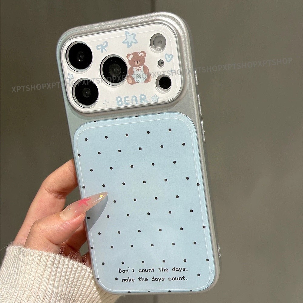 Ốp điện thoại Acrylic mạ chấm bi cho iPhone 17 Pro Max 16 15 14 13 Vỏ bảo vệ chống sốc