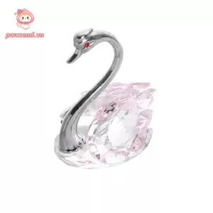 PWSEND Trang trí và phụ kiện nhà cửa, Trang trí thiên nga pha lê thiên nga pha lê, Trang trí thiên nga đầy màu sắc thời trang Trang trí nhà