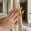 Bộ nhẫn làm móng tay SRVN dành cho nữ 5 chiếc Vỏ bảo vệ đầu ngón tay hợp thời trang Trang trí có thể tái sử dụng để làm móng tay hàng ngày.