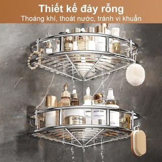 Kệ Góc Nhà Tắm Dán Tường Kệ Để Đồ Phòng Tắm Dán Tường  Miếng Dán Kệ Góc INOX Hàng Đẹp Chống Gỉ