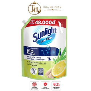 Nước Lau Sàn Sunlight Tinh Dầu Thảo Mộc Sạch Bóng  Túi 3,6 KG  Hoa Hạ - Bạc Hà , Chanh sả