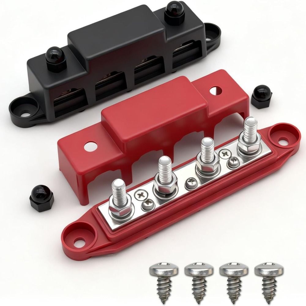 Thanh xe buýt LACYES khối đầu cuối âm 5 chiều, khối phân phối điện M10 Stud mới
