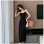 Bạc Hà Xanh Dệt Kim Đẹp Sling Đầm Nữ Xuân Hè Phong Cách Mới Mỏng Phong Cách Hẹp Eo Sang Trọng Ôm Hơn Nhìn Váy Dài Với Mông