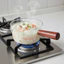 Nồi sữa thủy tinh DONOVANQQ, Nồi đựng nước sốt chịu nhiệt bằng gỗ, Bát Salad Làm nóng trong suốt Nồi mì Mini Đạo cụ quay phim
