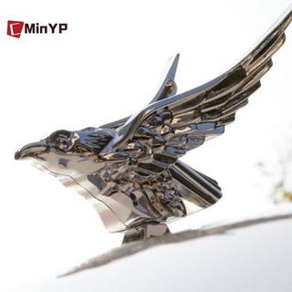 CyinYP Trang Trí Ngoại Thất 1 Chiếc Xe Bonnet Phía Trước Hood Đại Bàng Trang Trí Huy Hiệu Tự Động Mặt Trước 3D Đại Bàng Quốc Huy Sửa Đổi Xe Phụ Kiện Vinh Quang