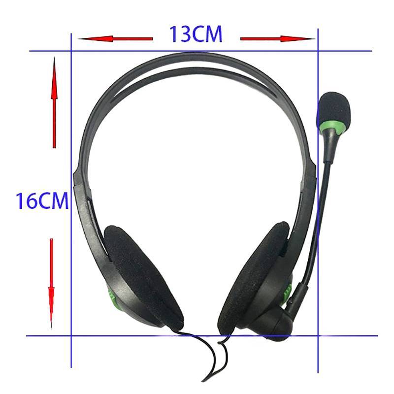 Tai nghe có dây JINHF 3,5mm Tai nghe đa năng có micrô Tai nghe khử tiếng ồn cho máy tính xách tay HOT